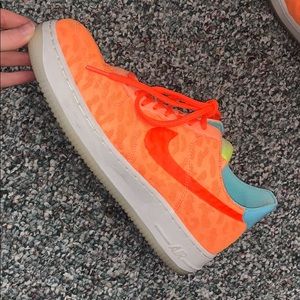 nike af1 neon orange